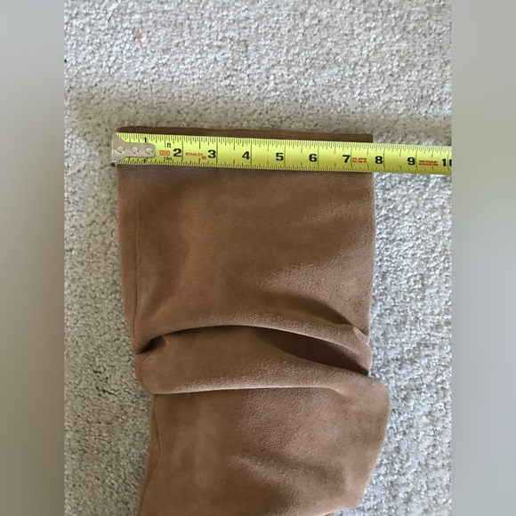 Antonio Melanie Sapphira Beige Suede Slouch Knee High Tall Boot W9 - Picture 13 of 16